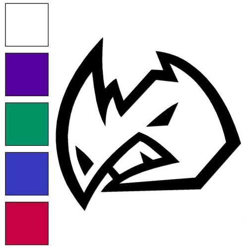 Rhino head outline vinyl - head,