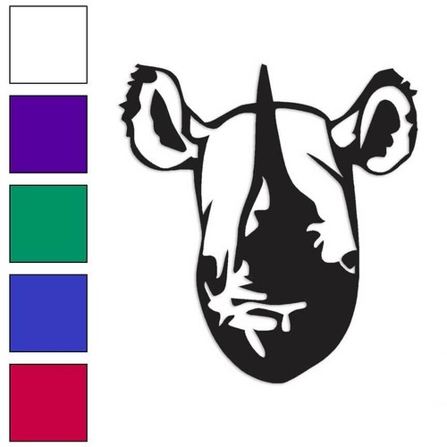 Rhino head rhinoceros vinyl - rhino,
