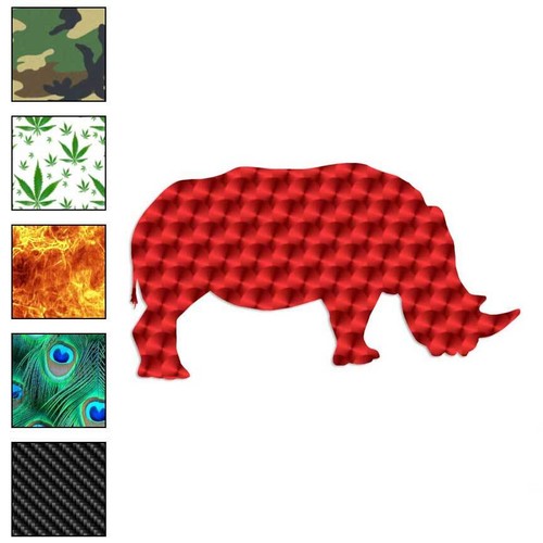 Rhinoceros rhino vinyl decal - rhinoceros, rhino,