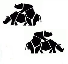 2 X "HUMPING RHINOS"