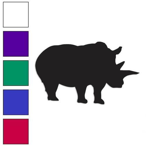 Rhino rhinoceros vinyl decal - rhino,