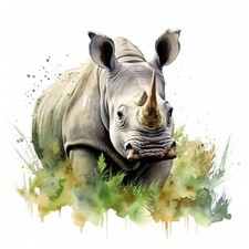 8X 18X18 Car Decal Rhino Decal