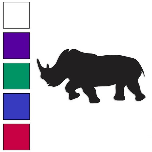 Rhino rhinoceros vinyl decal - rhinoceros,,