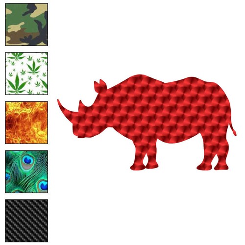 Rhinoceros rhino vinyl decal - rhinoceros, rhino,