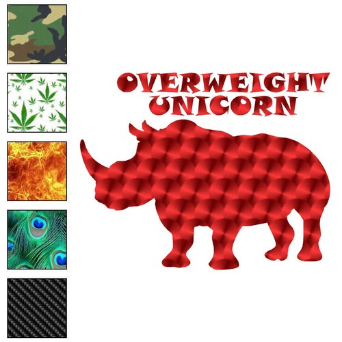 Overweight unicorn rhino - unicorn,