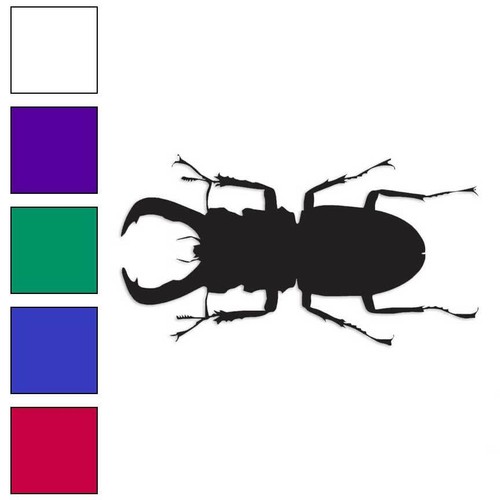 Stag rhino beetle vinyl decal - beetle,,