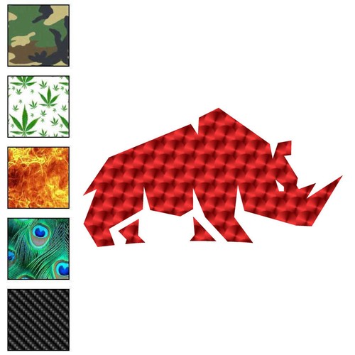 Rhino rhinoceros vinyl decal - rhino, rhinoceros,