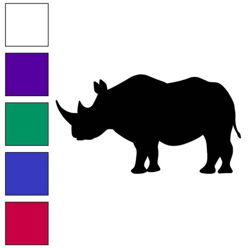 Rhinoceros rhino vinyl decal - rhinoceros,