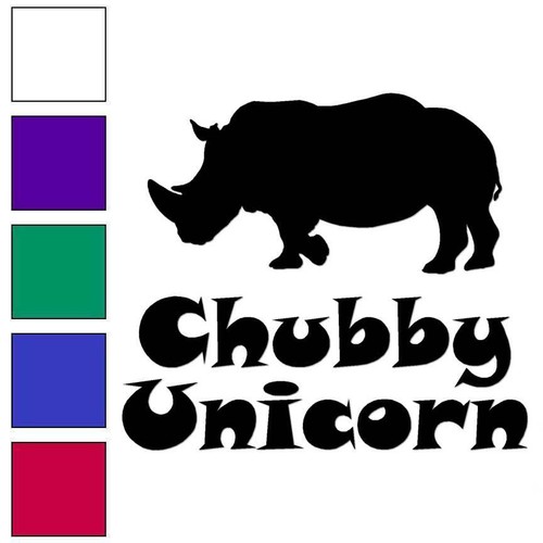Chubby unicorn rhino vinyl - chubby,