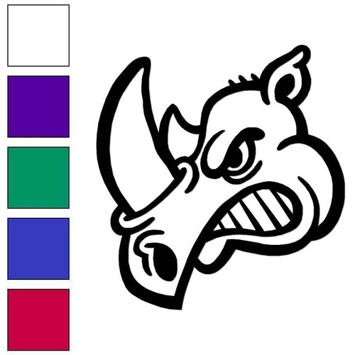 Cartoon rhino vinyl - vinyl, decal