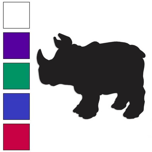 Rhinoceros rhino vinyl decal - rhinoceros, rhino,